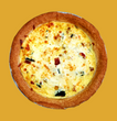 Quiche jambon, fromage et légumes